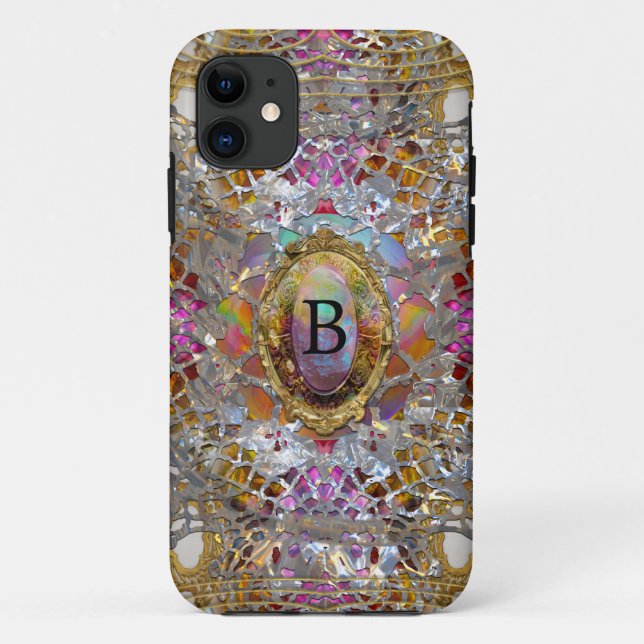 Coques Case-Mate iPhone Regardez le Cool kaléidoscope protecteur Monogramm (Dos)