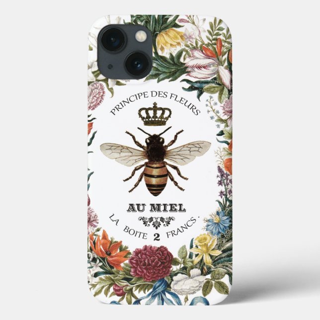 COQUES Case-Mate iPhone REINE BEE BOTANIQUE VINTAGE MODERNE (Verso)