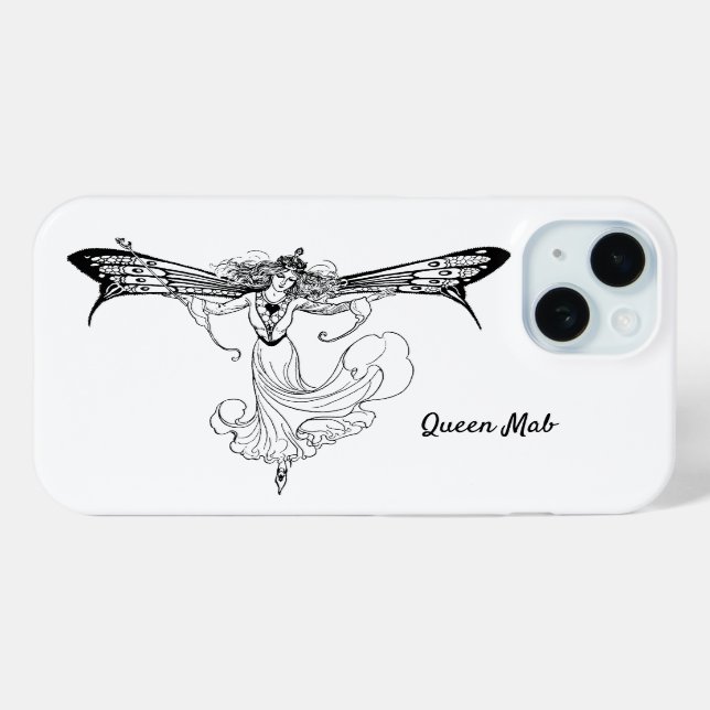 Coques Case-Mate iPhone Reine Mab Fairy, reine des fées (Verso (horizontal))