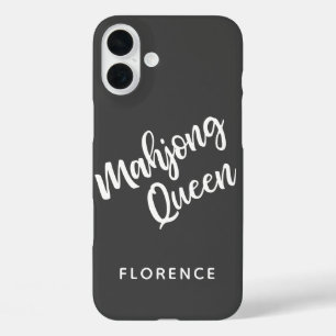 Coques iPhone 16 Plus Reine Mahjong personnalisée