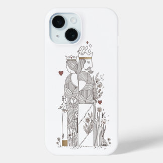 Coque Pour iPhone 15 Reine+Roi