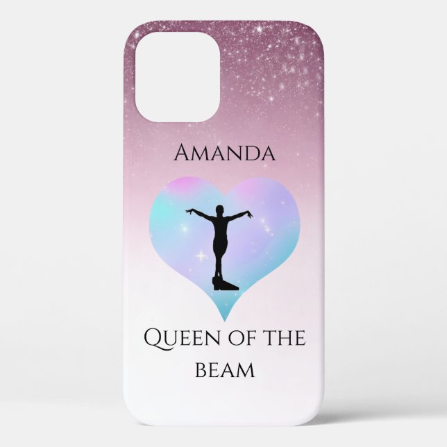 Coques Case-Mate iPhone Reine Rose Des Poutres Gymnastique Personnalisée (Verso)