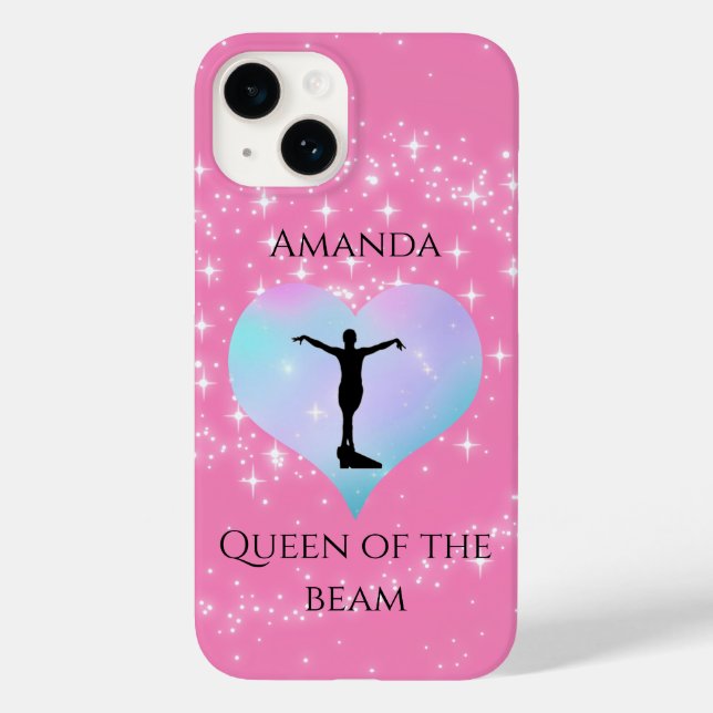 Coques Case-Mate iPhone Reine Rose Des Poutres Gymnastique Personnalisée (Verso)