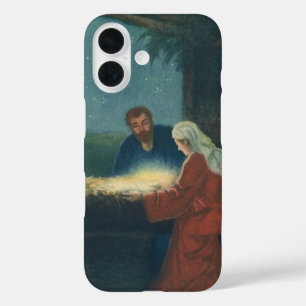 Coques iPhone 16 Religion vintage, Adoration des bergers