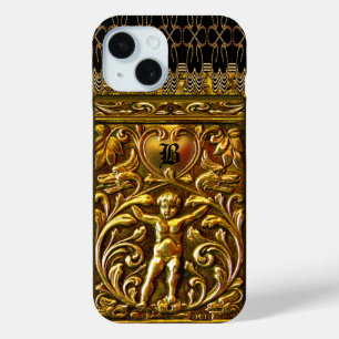 Coque Pour iPhone 15 Remiel Cherub Love Monogramme