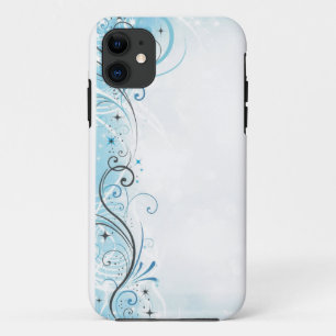Coque iPhone 11 remous et étoiles de case=blue de protecteur de