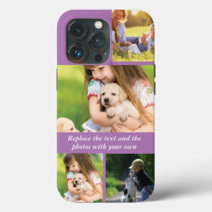 Case-Mate iPhone Case Remplacez le texte et les photos par le vôtre