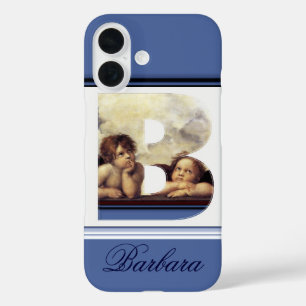 Coques iPhone 16 RENAISSANCE ANGEL B LETTRE Aile Cherub Monogramme