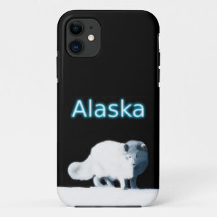 Coque iPhone 11 Renard Arctique Lumineux