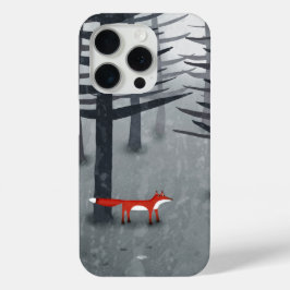 Coque iPhone 15 Pro Renard dans la forêt