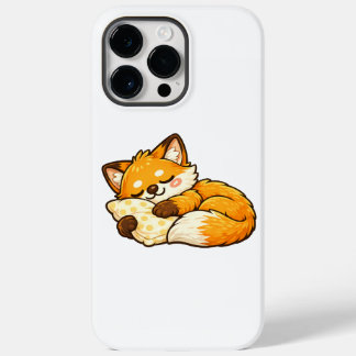 Coque Pour Pour iPhone 14 Pro Max Renard Mignon Endormi au Chaud