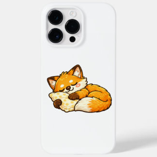 Coque Pour Pour iPhone 14 Pro Max Renard Mignon Endormi au Lit
