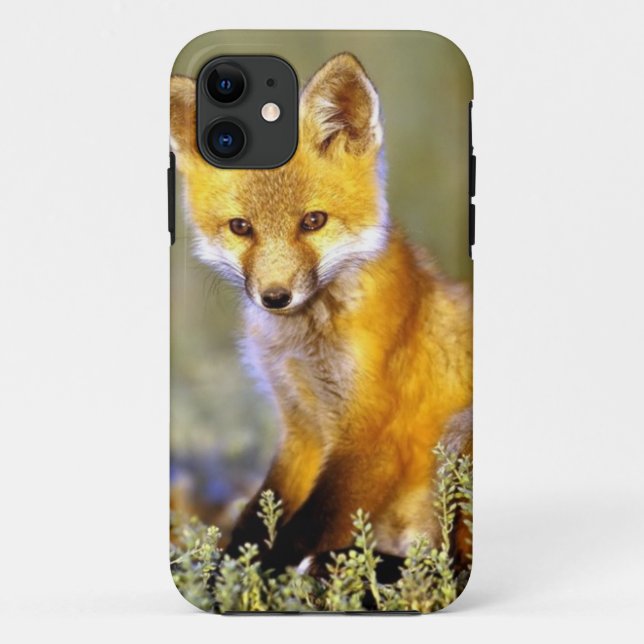 Coques Case-Mate iPhone renard rouge de petit bébé mignon (Dos)