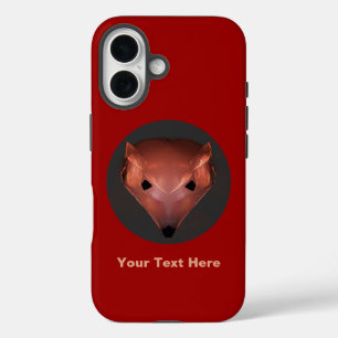 Coques iPhone 16 Renard rouge fractal