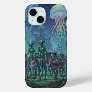 Coque Pour iPhone 15 Rencontre extraterrestre en eaux profondes