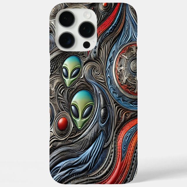Coques Case-Mate iPhone Rencontre mystérieuse d'Aliens à Cosmos (Verso)