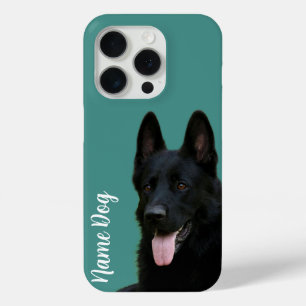Coque iPhone 15 Pro Renommez votre chien berger allemand sur les boîti