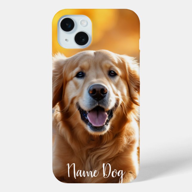 Coques Case-Mate iPhone Renommez votre chien Golden Retriever sur le boîti (Verso)