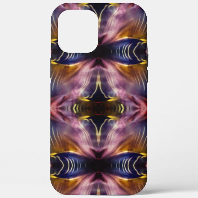 Coques Case-Mate iPhone Répétition en noir et bordeaux gonflée la (Verso)