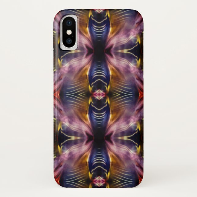 Coques Case-Mate iPhone Répétition en noir et bordeaux gonflée la (Dos)