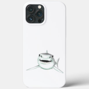 Case-Mate iPhone Case requin aquarelle souriant gris vert océan animal