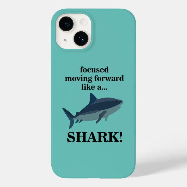Coques Case-Mate iPhone Requin Concentré Avançant Comme Un Requin (Verso)