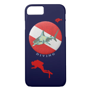 Coque iPhone 8/7 requin-drapeau