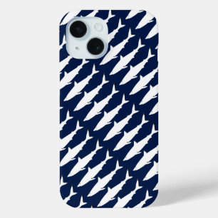 Coque Pour iPhone 15 requin sauvage blanc