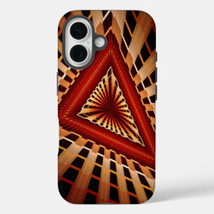 Coques iPhone 16 Réseau Fantastique 3D Fractale Moderne de Concepti