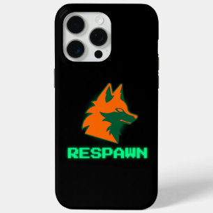 Coque iPhone 15 Pro Max RESPAWN – Logo Neon Gamer Fox