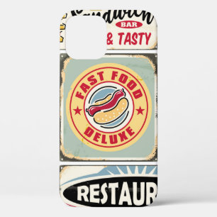 Case-Mate iPhone Case Restaurants et dîners restauration rapide panneaux