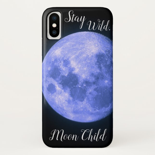 Coques Case-Mate iPhone Restez à l'abri, enfant de lune (Dos)
