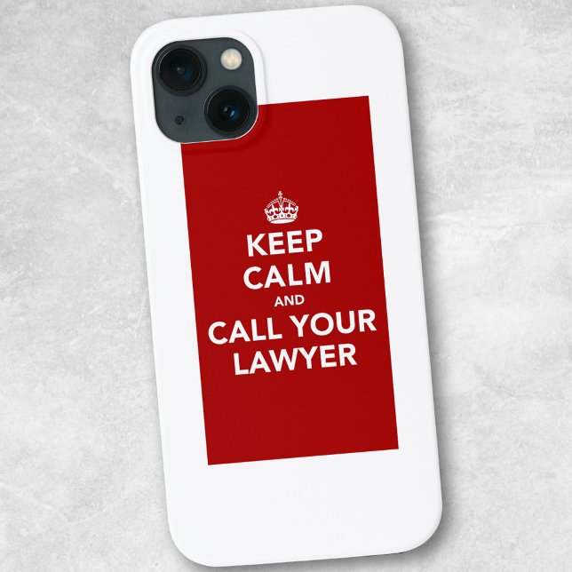 Coques Case-Mate iPhone Restez calme et appelez votre avocat (Créateur téléchargé)