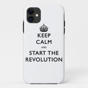 Etui iPhone Case-Mate Restez Calme Et Commencez La Révolution