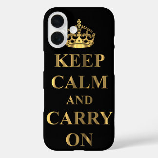 Coques iPhone 16 Restez calme et continuez