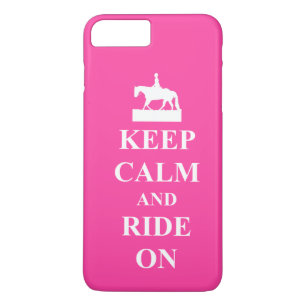 Coque Case-Mate Pour iPhone Restez calme et montez sur, rose