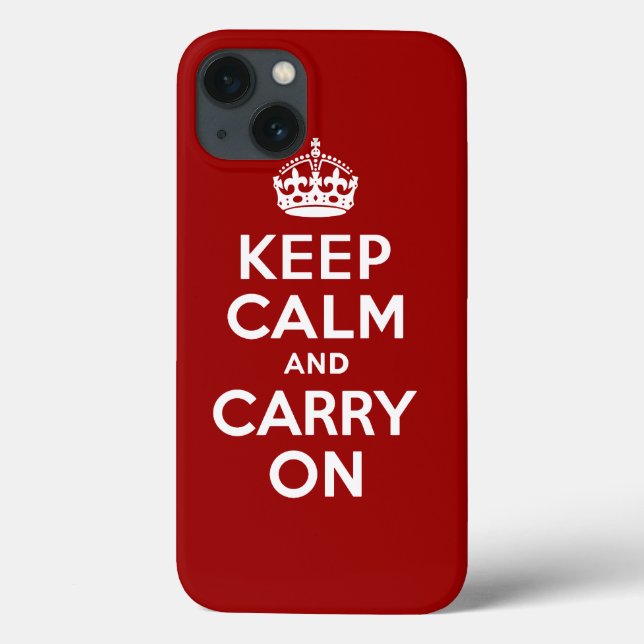 Coques Case-Mate iPhone Restez calme et poursuivez (Verso)