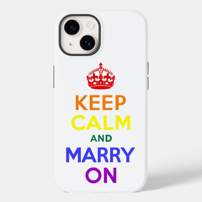 Coques Case-Mate iPhone Restez calme et restez allumé (Verso)