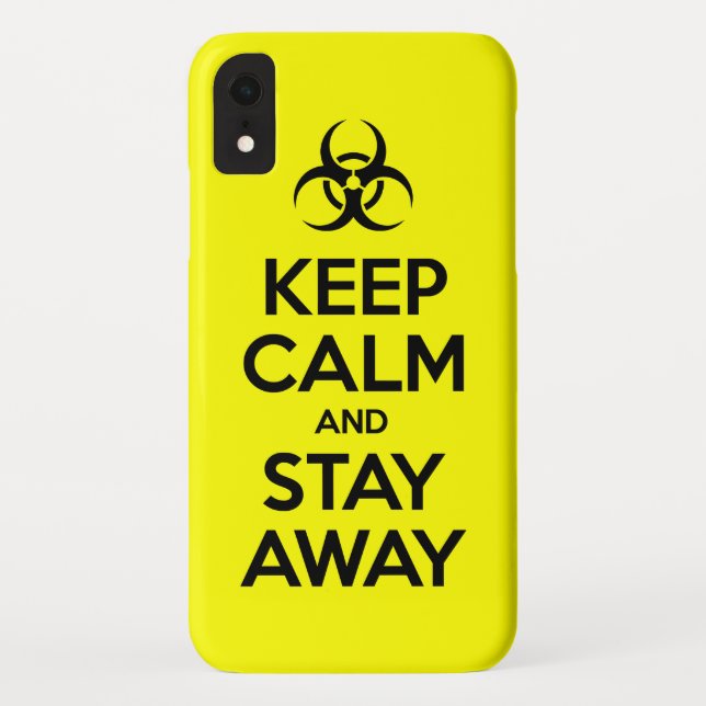 COQUES Case-Mate iPhone RESTEZ CALME ET RESTEZ ÉLOIGNÉ (Dos)