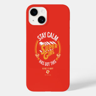 Coque Pour iPhone 14 Restez Calme Supergirl a eu ceci