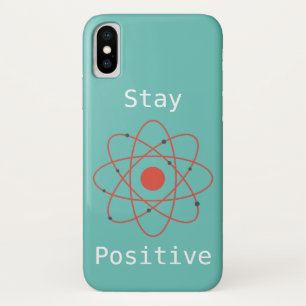 Case-Mate iPhone Case Restez positif atome physique geek scientifique
