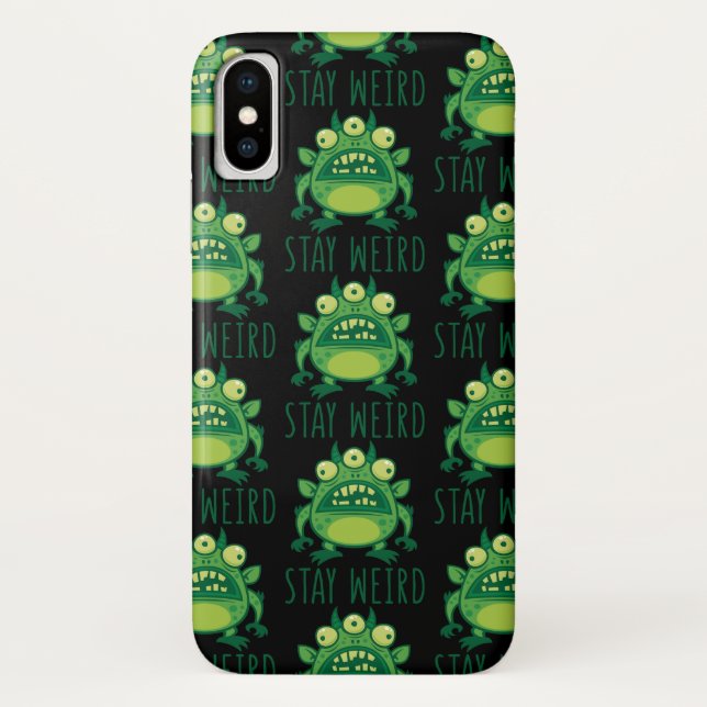 Coques Case-Mate iPhone Restez un monstre Alien bizarre (Dos)