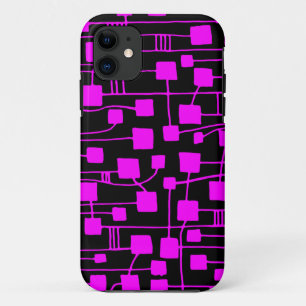 Coques Pour iPhone Résumé 111211 - Magenta sur le noir