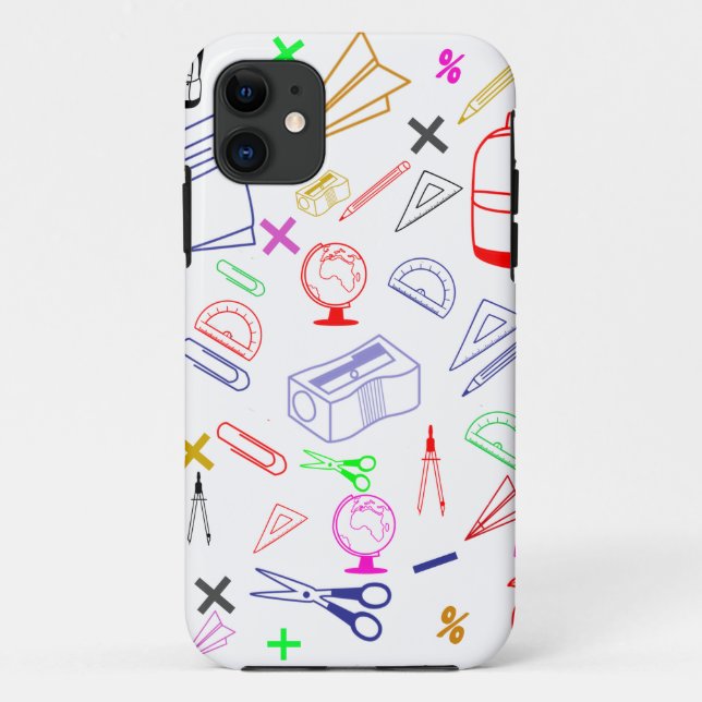 Coques Case-Mate iPhone Retour Au motif De L'École (Dos)