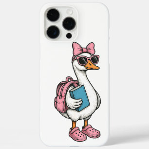 Coques iPhone 16 Pro Max Retourner À L'École Filles D'Oie Silly