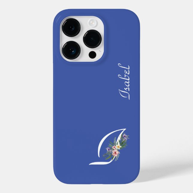 Coques Case-Mate iPhone Retraite Florale Monogramme I (Verso)