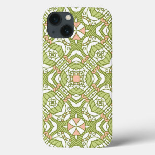 iPhone 13 Coque Rétro arrière - plan coloré 2 de motif