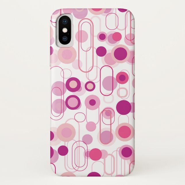 Coques Case-Mate iPhone Rétro caisse pourpre de téléphone d'art de motif (Dos)