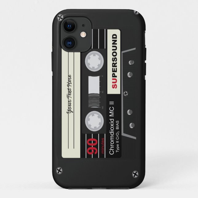 Coques Case-Mate iPhone Rétro cassette audio MixTape (Dos)