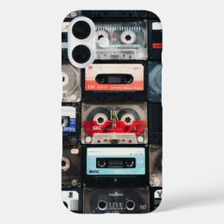 Coques iPhone 16 Retro cassettes image on iphone case
